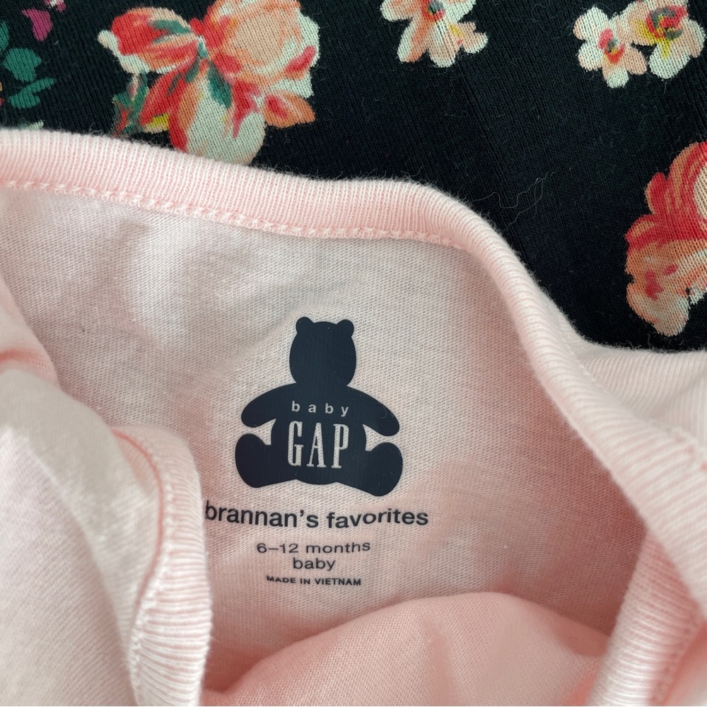 Pair of Girls Long Sleeve Bodysuits. Size 6-12 Months - Picture 4 of 5